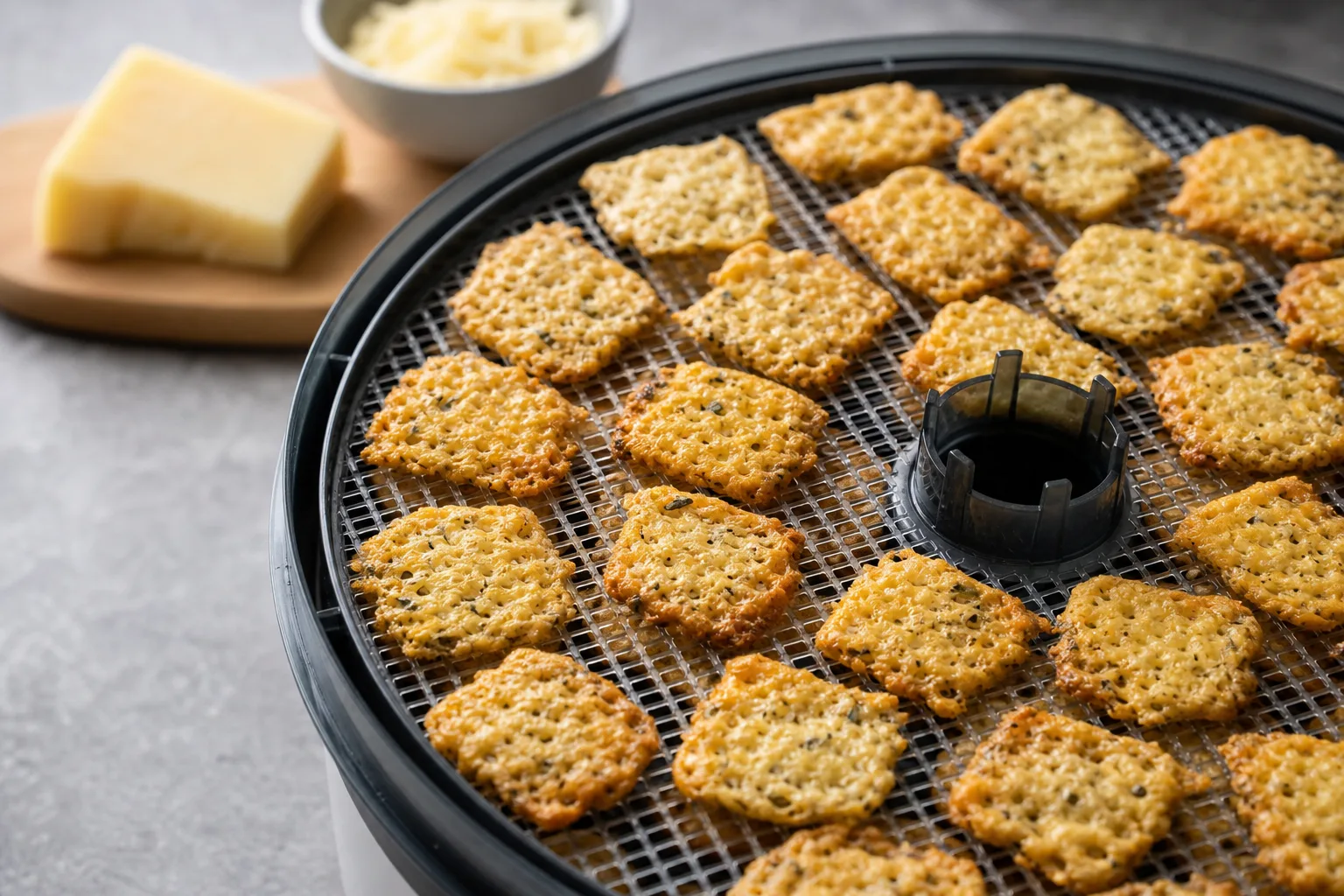 Kaesecracker aus dem Doerrautomat – knusprig und wuerzig